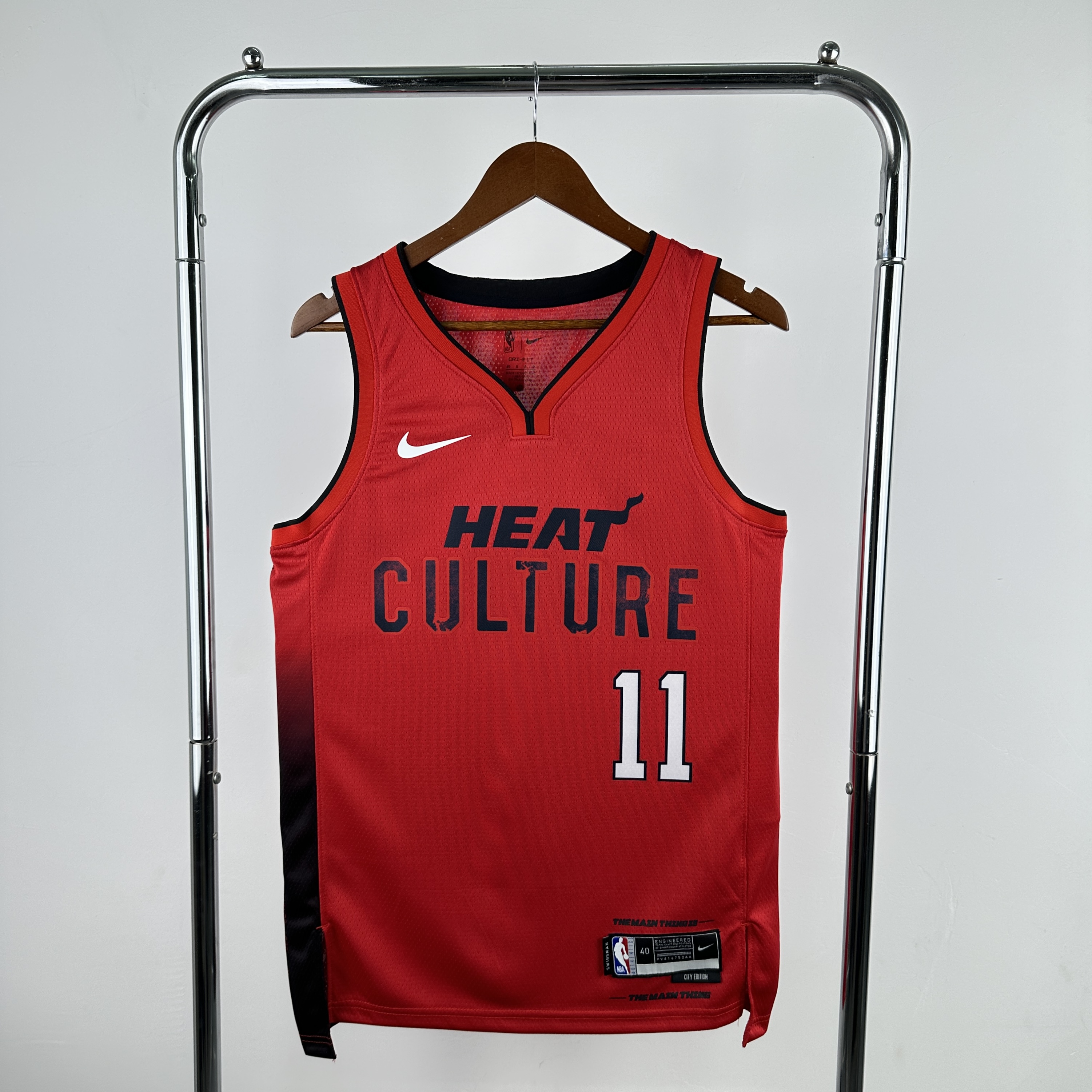 Men Miami Heat #11 Jaime Jaquez Jr Red City Edition Season Nike 2025 NBA Jersey->miami heat->NBA Jersey
